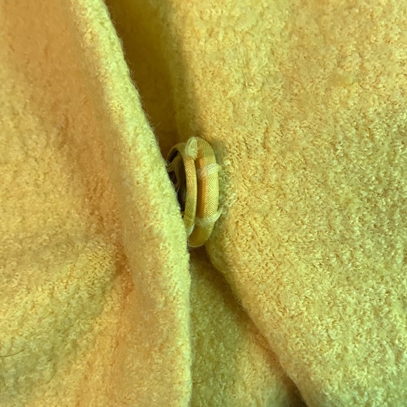 Focus 2000 Women's 20W Yellow Wool Blend Jacket Coat Bell Flared Sleeves Lined - Picture 6 of 6